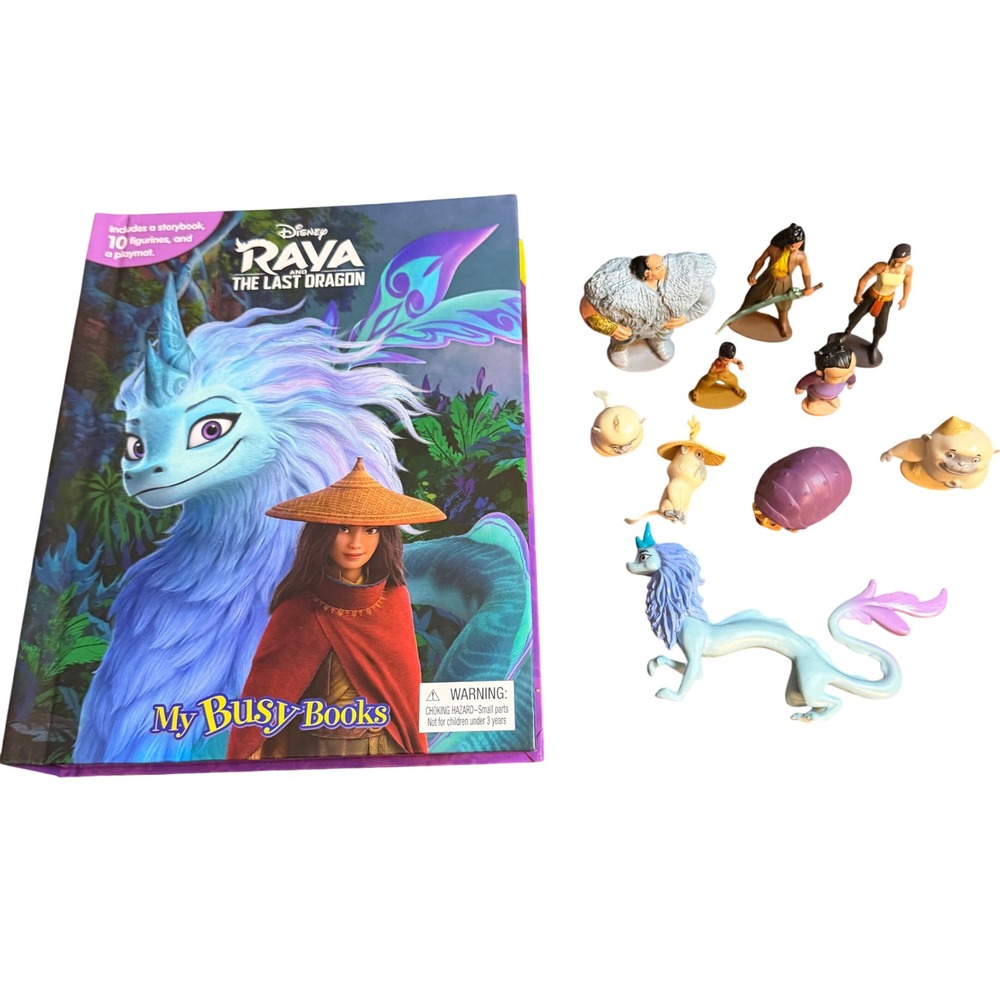 Disney Raya and the Last Dragon My Busy Books 10 Figures & Playmat Phidal Set - Picture 2 of 14